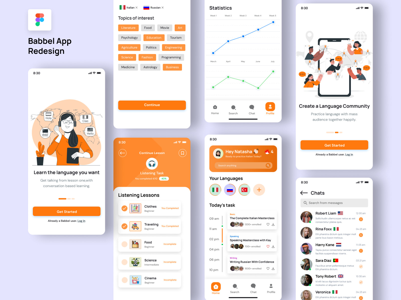 Babbel App Redesign by MuradZaman on Dribbble