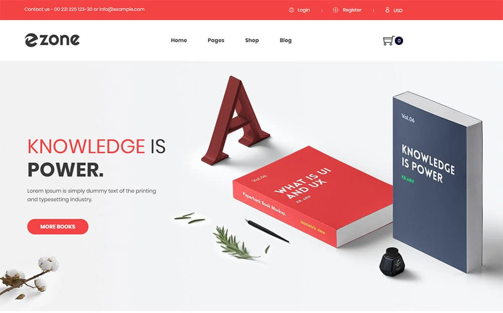 Giao diện Shopify Ezone