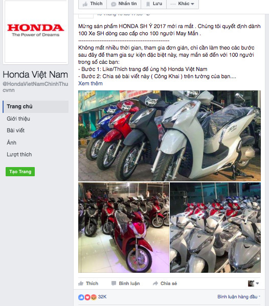 Một Page Giả Nhưng Có Tới Hàng Chục Ngàn Lượt Like