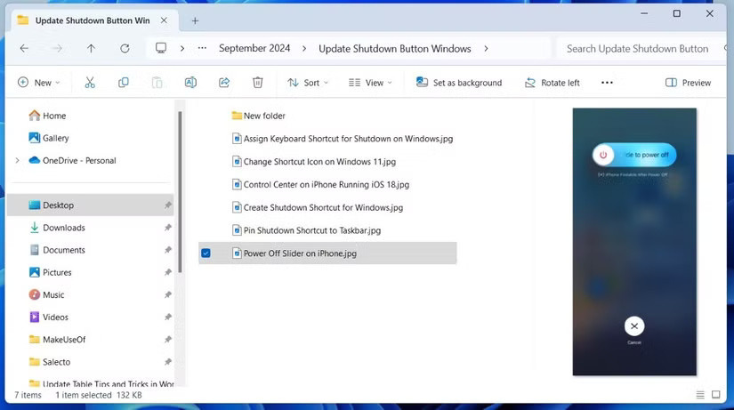 Preview Pane trong File Explorer Windows 11
