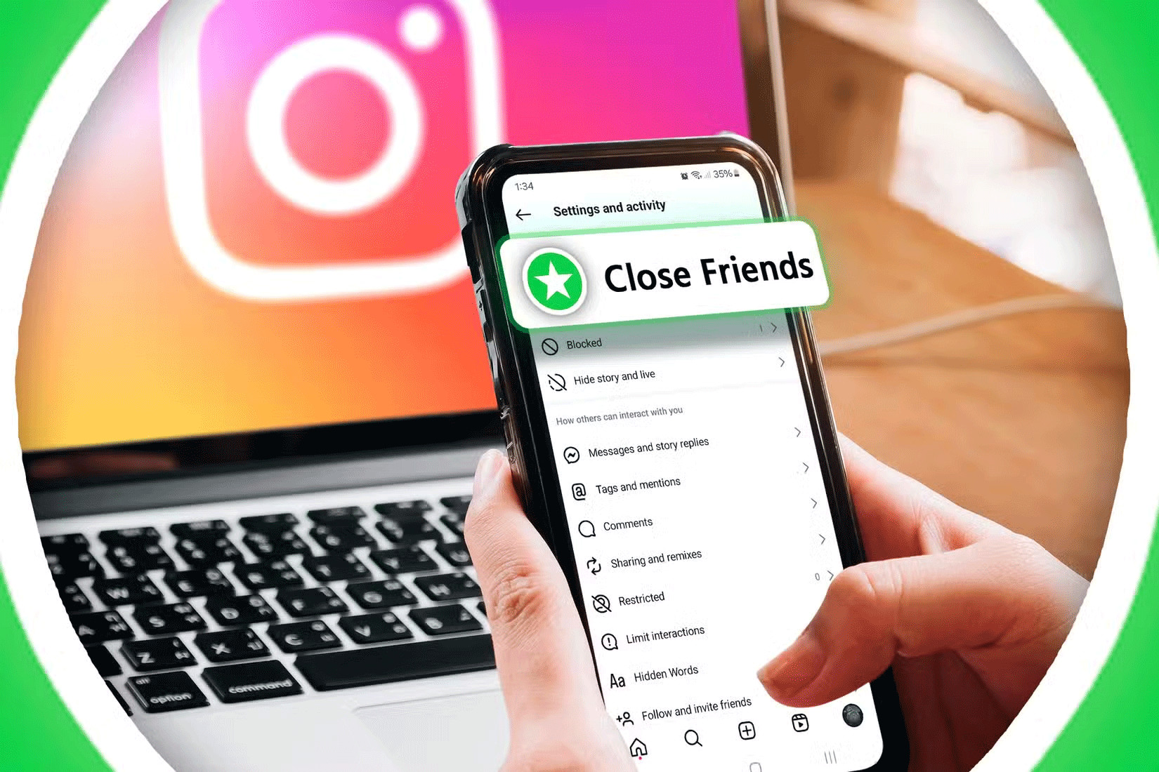 Tùy chỉnh nội dung trên Instagram