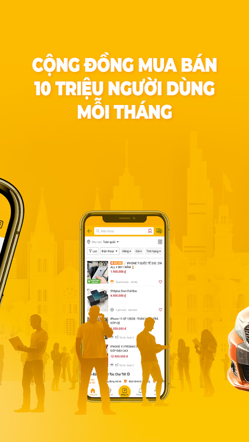 Ứng dụng thương mại điện tử Chợ Tốt